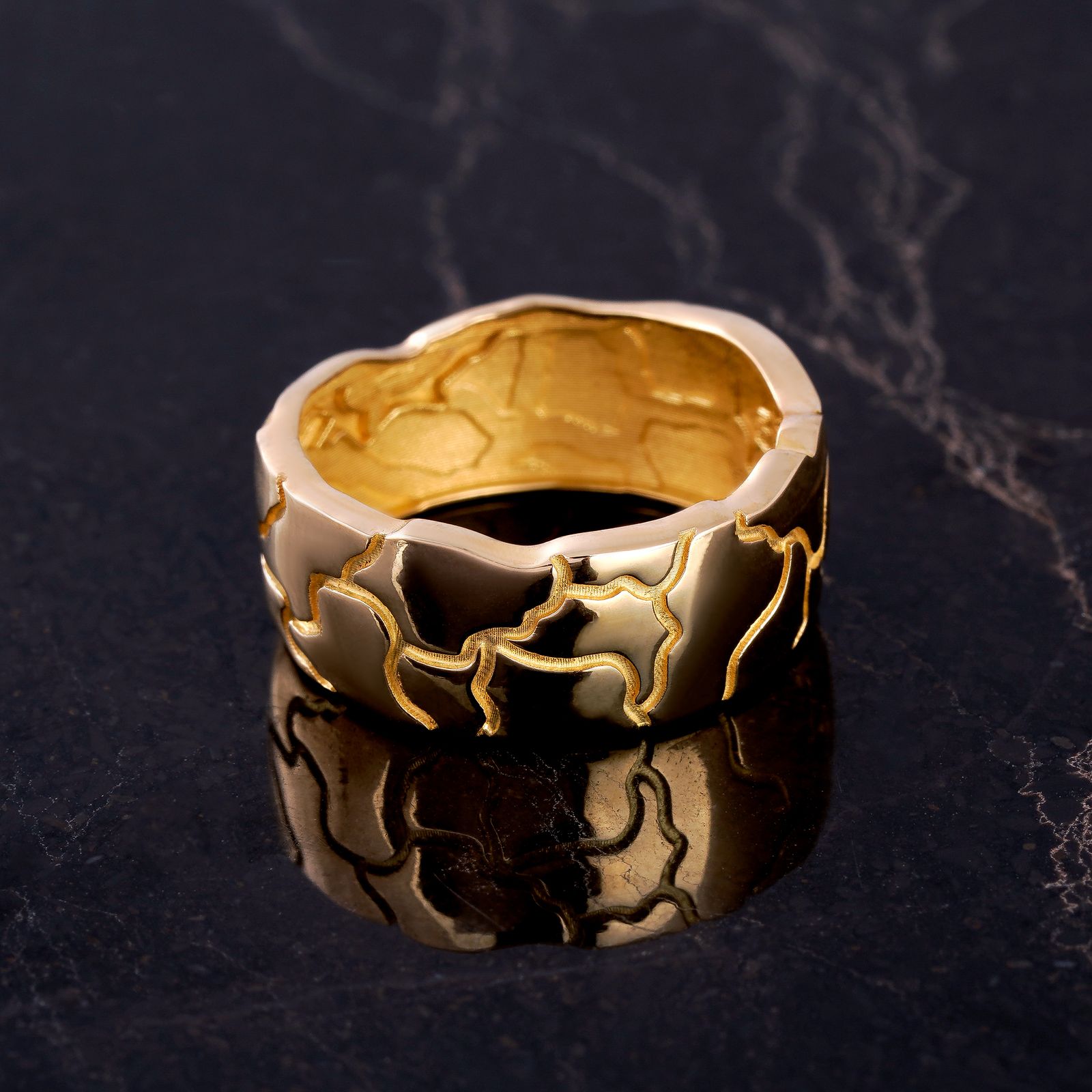 انگشتر طلا 18 عیار زنانه جواهری سون مدل 3613 -  - 2