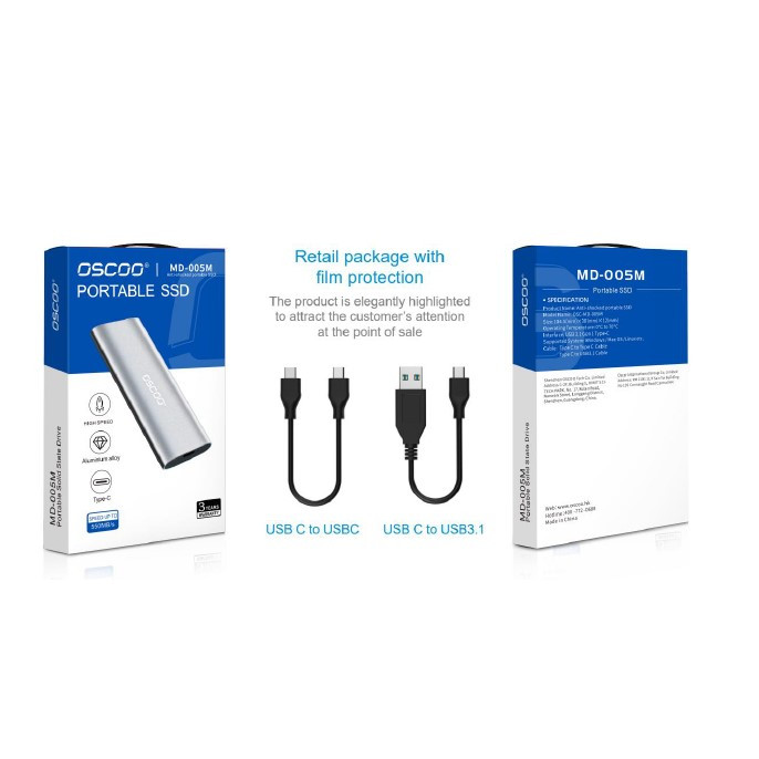 اس اس دی اکسترنال اوسکو مدل MD-005M ظرفیت یک ترابایت
