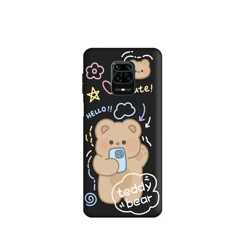 کاور طرح خرس بیر دخترونه کد f2883 مناسب برای گوشی موبایل شیائومی Redmi Note 9s / Redmi Note 9 Pro