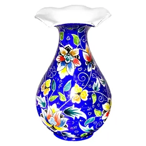 گلدان مسی میناکاری گالری آسمانی طرح رعنا مدل G-4