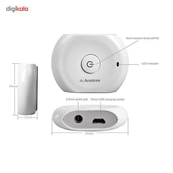 گیرنده بلوتوث صدا اوانتیری مدل BTRC-201C