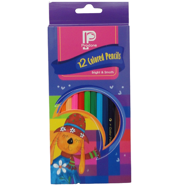 مداد رنگی 12 رنگ پرودان مدل 6604