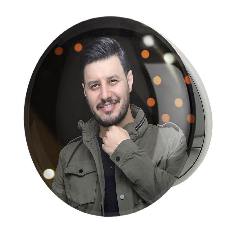 آینه جیبی خندالو طرح جواد عزتی مدل تاشو کد 6325 