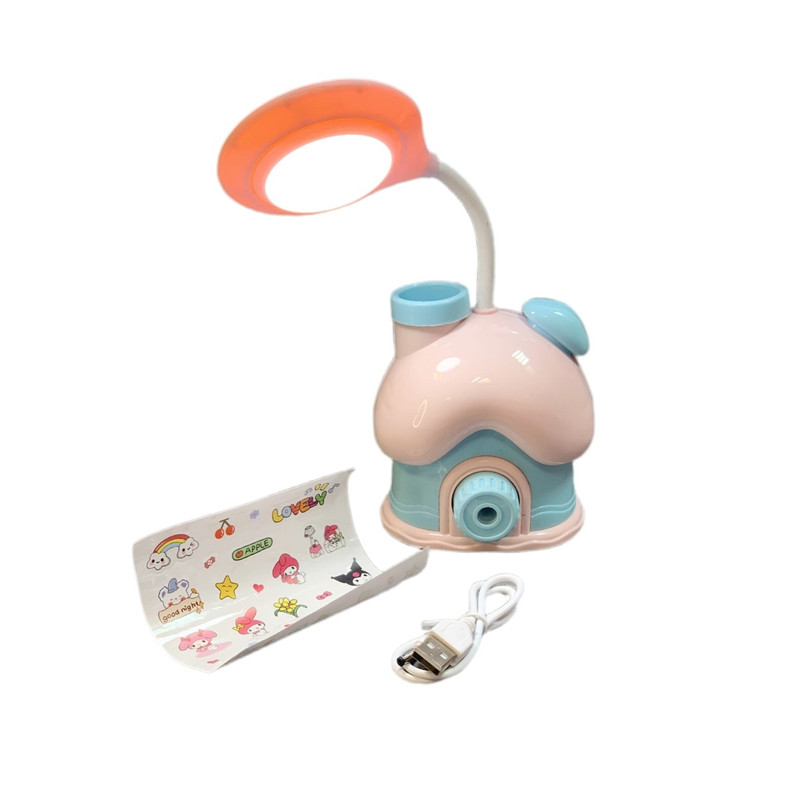 چراغ مطالعه شارژی مدل خانه رنگی کپل