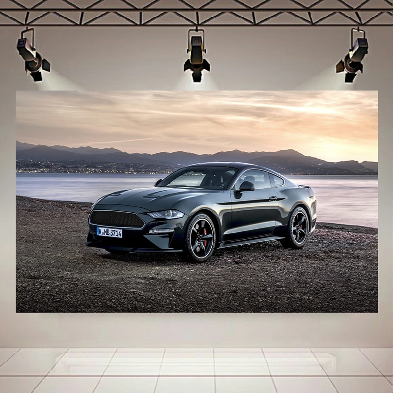 پوستر طرح ford mustang کد AR3730