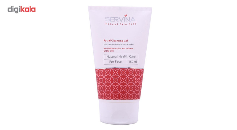 ژل شستشوی صورت سروینا مخصوص پوست های خشک و معمولی مدل Normal and Dry skin حجم 150میلی لیتر