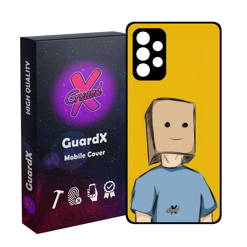 کاور گارد ایکس طرح کارتن مدل Glass10596 مناسب برای گوشی موبایل سامسونگ Galaxy A52/A52S