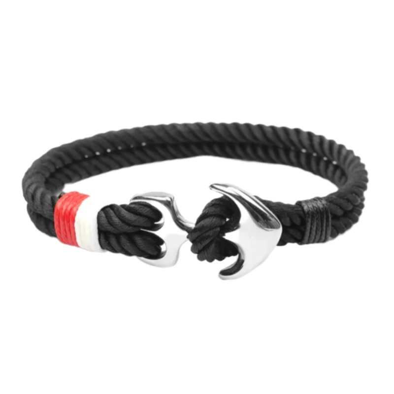 دستبند بافت مدل طناب ابریشمی مارین کد 1080