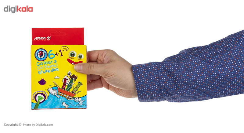 پاستل روغنی 6+1 رنگ آریا مدل 2024 A