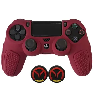 محافظ دسته پلی استیشن ۴ مدل Anti slip PS4419 به همراه روکش آنالوگ