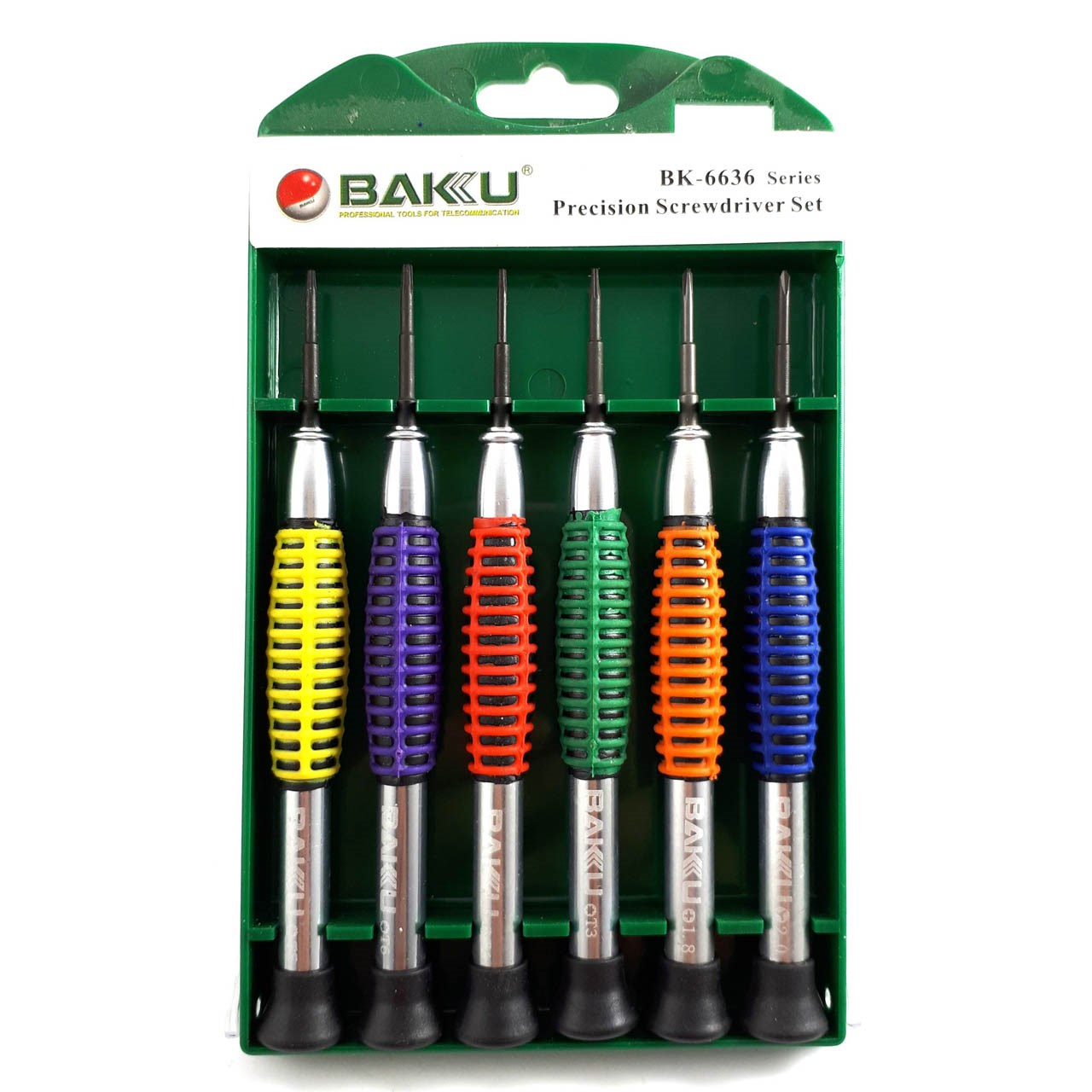 مجموعه 6 عددی پیچ گوشتی ساعتی باکو مدل BK-6636
