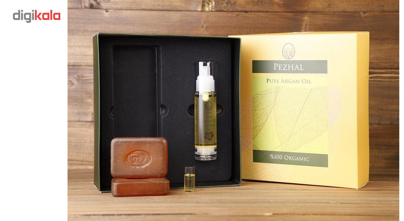 روغن بدن آرگان اوله مدل Pure حجم 50 میلی لیتر به همراه 2 عدد صابون آرگان
