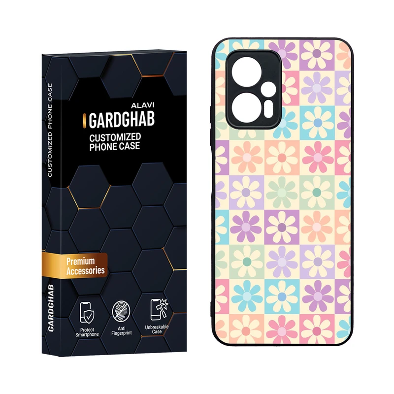 کاور گارد قاب مدل دورژله ای پشت گلس دخترانه مناسب برای گوشی موبایل شیائومی Poco X4 GT / Redmi Note 11t Pro 5G