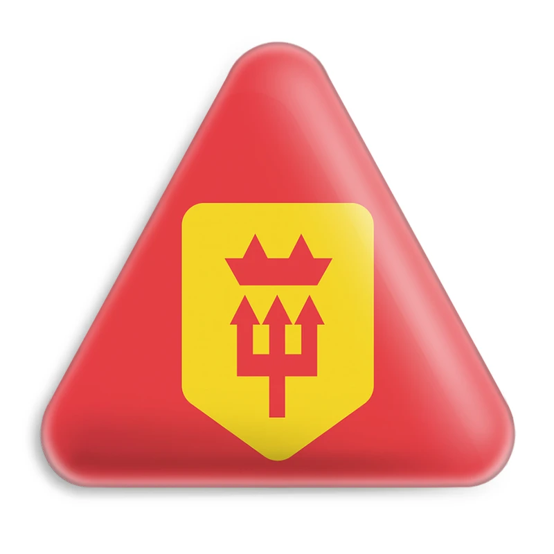 پیکسل خندالو طرح باشگاه منچستریونایتد مدل مثلثی کد 2066