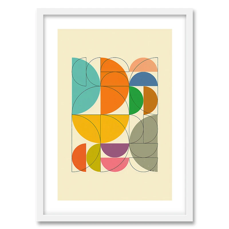 تابلو دکوراتیو فورنیمو مدل Abstract Geometric کد 0523W