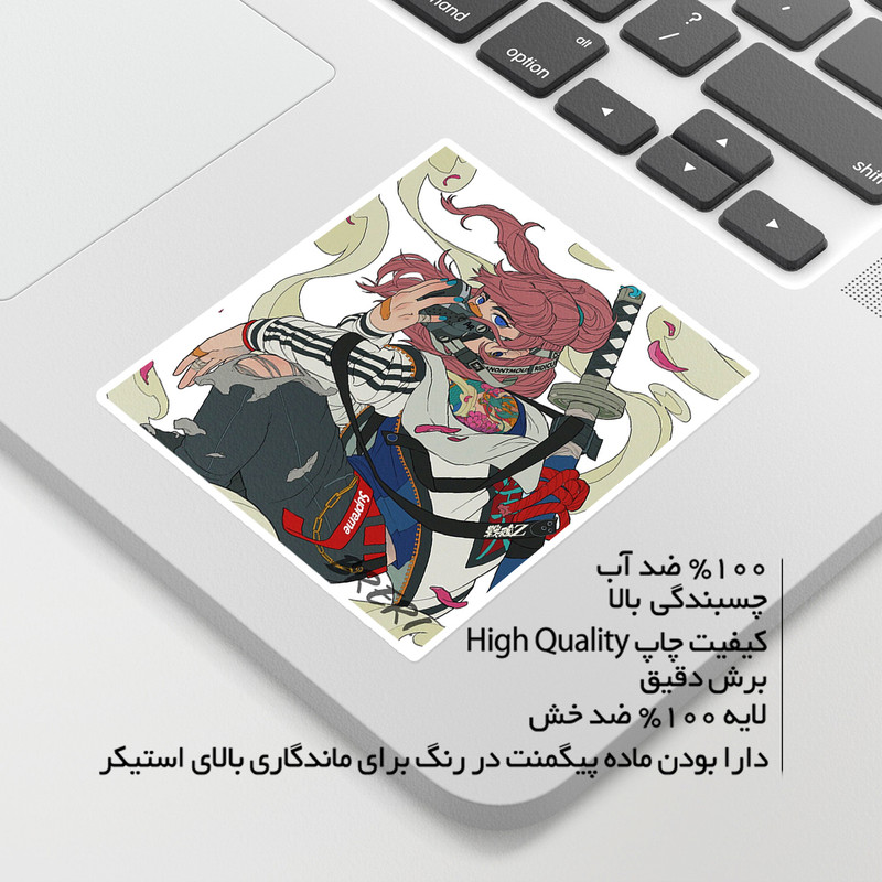 استیکر لپ تاپ ماسا دیزاین طرح ANIME مدل STKO3