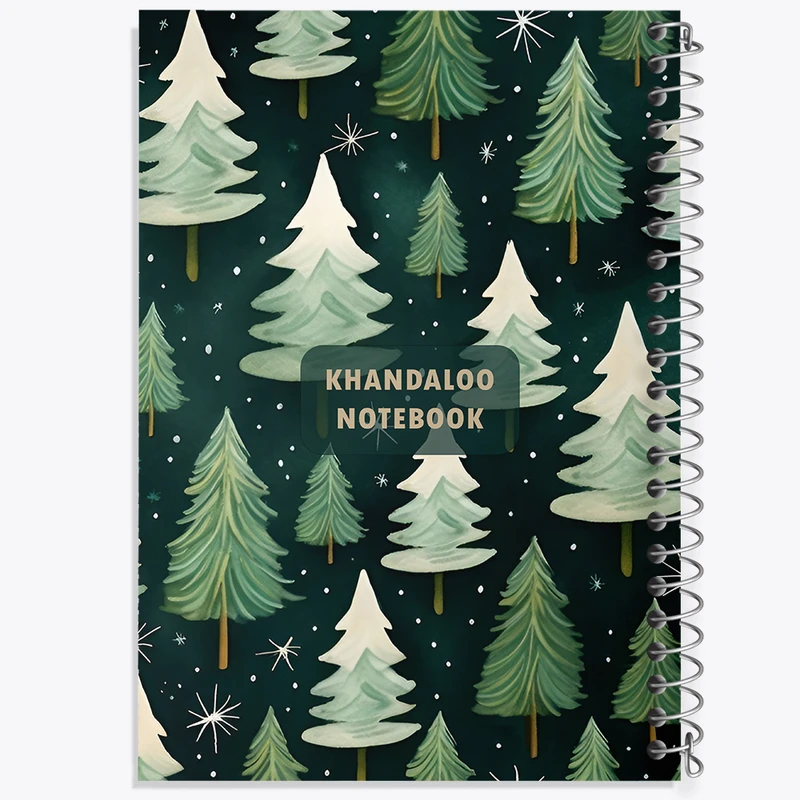 دفتر مشق 50 برگ خندالو طرح پترن درخت کد N5829