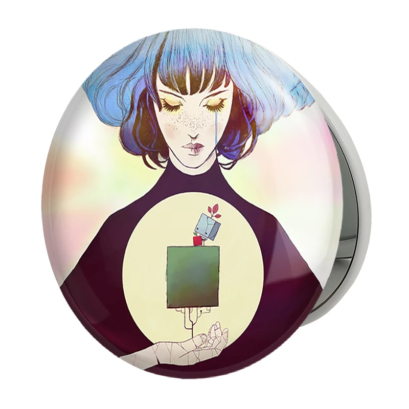 آینه جیبی خندالو طرح بازی گریس (Gris) مدل تاشو کد 35538