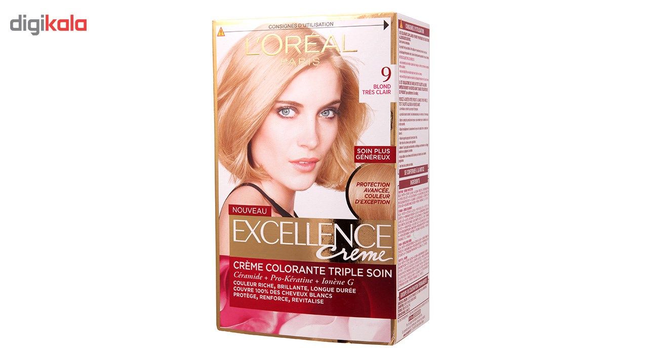 کیت رنگ مو لورآل شماره 9 Excellence -  - 4