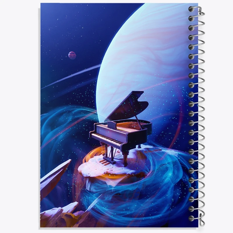 دفتر مشق 100 برگ خندالو طرح پیانو کد F691