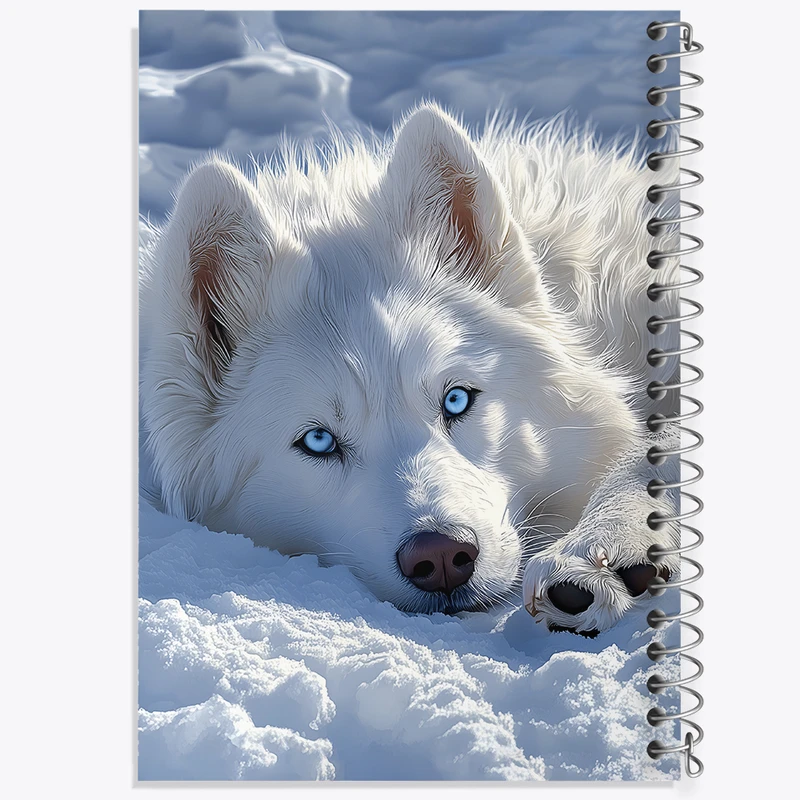 دفتر نقاشی 50 برگ خندالو طرح سگ هاسکی کد F5315