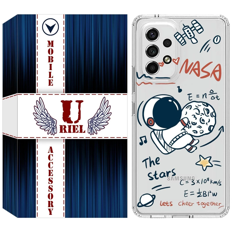 کاور یوریل مدل Clear کد 27 طرح ناسا مناسب برای گوشی موبایل سامسونگ Galaxy A23 4G