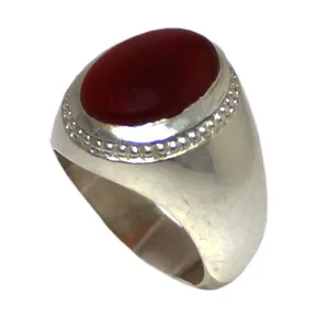 انگشتر نقره مردانه کد 185610