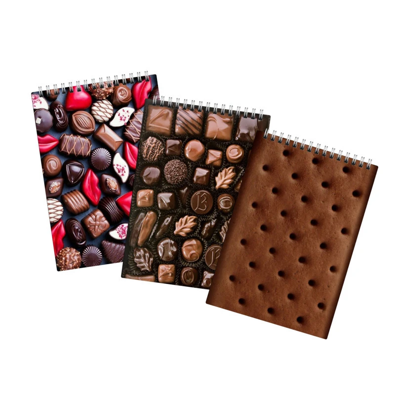 دفتر نقاشی 40 برگ لالالی لو طرح شکلات و بیسکوییت کد 44 مجموعه 3 عددی