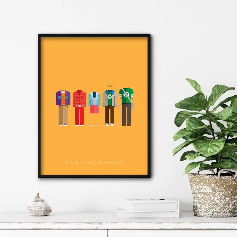 تابلو آتریسا طرح سریال big bang theory مدل ATB004
