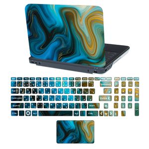 نقد و بررسی استیکر لپ تاپ ت کتم مدل marble کد 4025 مناسب برای لپ تاپ 15.6 اینچ به همراه برچسب حروف فارسی توسط خریداران