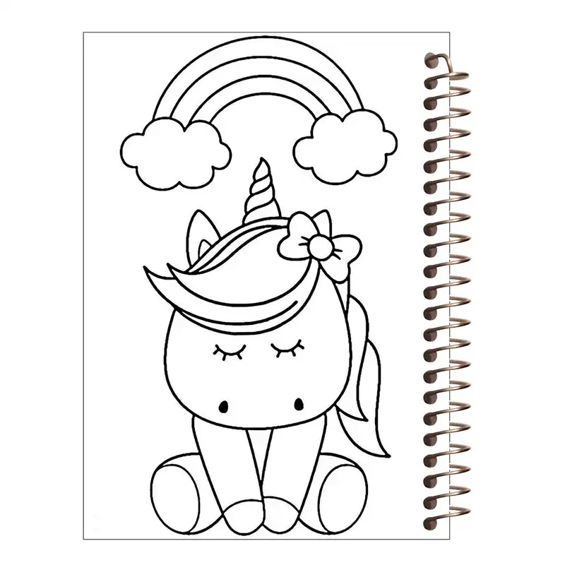 دفتر رنگ آمیزی طرح یونیکورن کد R1