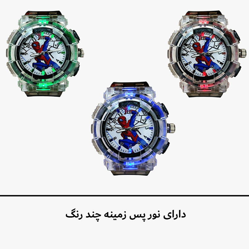 ساعت مچی عقربه‌ای کوارتز مدل SPIDERMAN کد GY