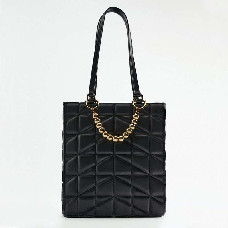 کیف دستی زنانه زارا مدل QUILTED SHOPPER