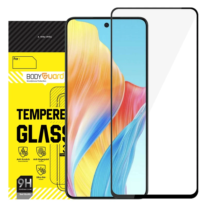 محافظ صفحه نمایش شیشه ای بادیگارد مدل FO مناسب برای گوشی موبایل اوپو A98 5G