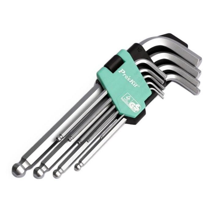 مجموعه 9 عددی آچار آلن پروسکیت مدل HW-229B