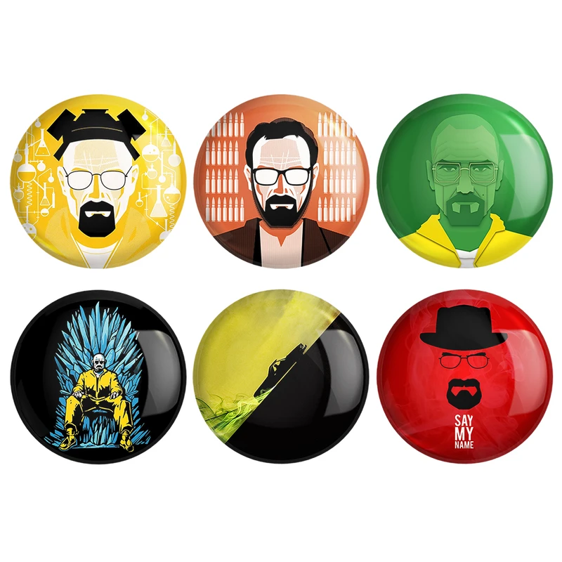 مگنت خندالو طرح والتر وایت سریال Breaking Bad کد 609A مجموعه 6 عددی