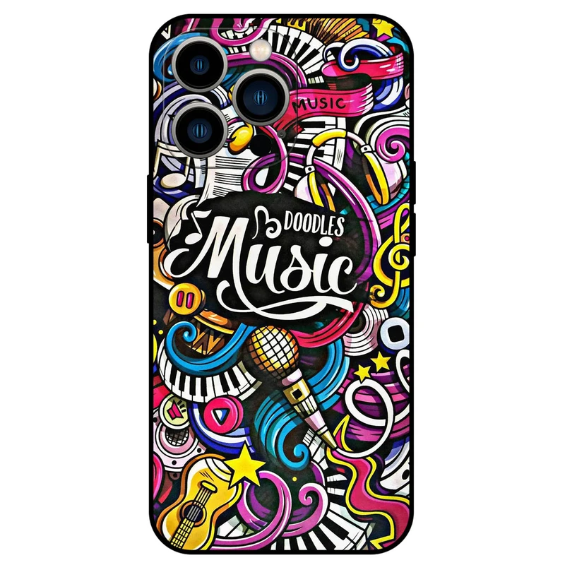 کاور مگافون طرح موزیک مدل 8241 مناسب برای گوشی موبایل اپل iPhone 14 Pro   