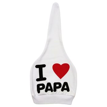 کلاه نوزادی طرح I Love Papa کد M335