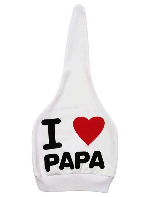 کلاه نوزادی طرح I Love Papa کد M335