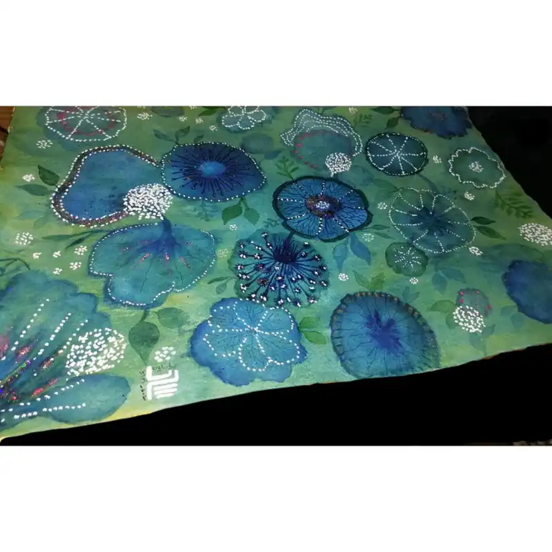 نقاشی آبرنگ مدل گل رویا کد008