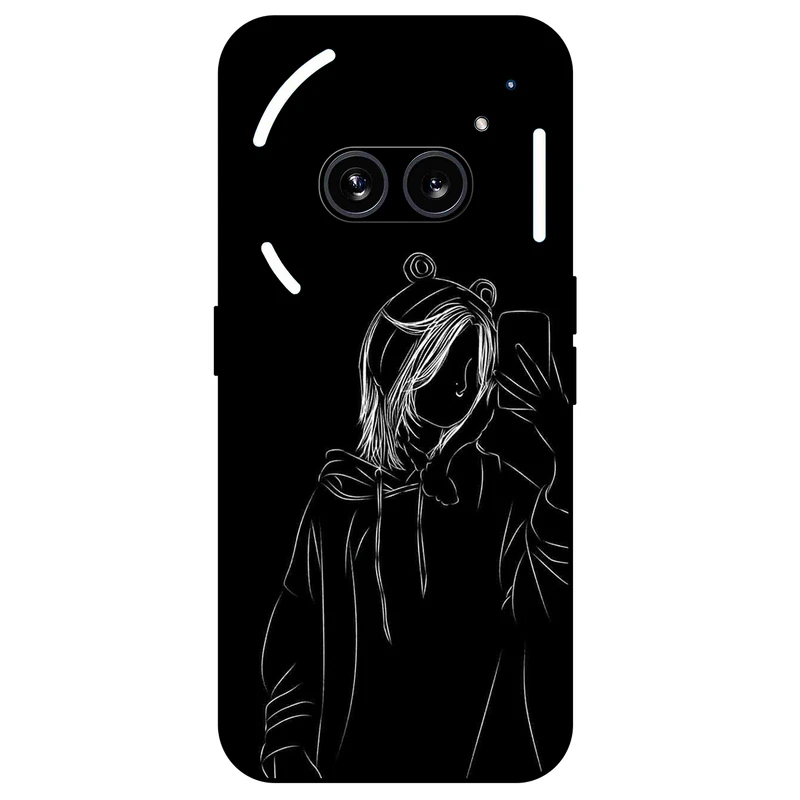 کاور مگافون طرح دخترانه مدل 1841 مناسب برای گوشی موبایل ناتینگ Phone 2a Plus