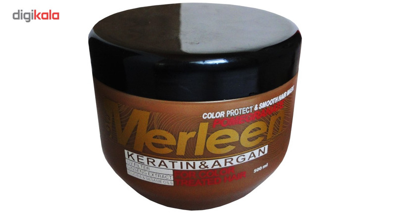 ماسک مغذی و تثبیت کننده رنگ مو مرلین مدل Color Treated Hair حجم 500 میلی لیتر