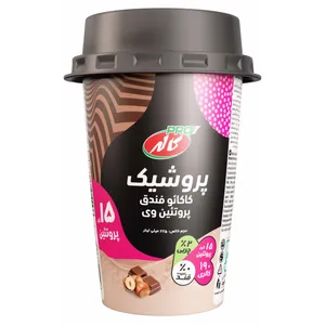 شیر پروشیک کاکائو فندقی بدون قند کاله پرو - 225 میلی لیتر