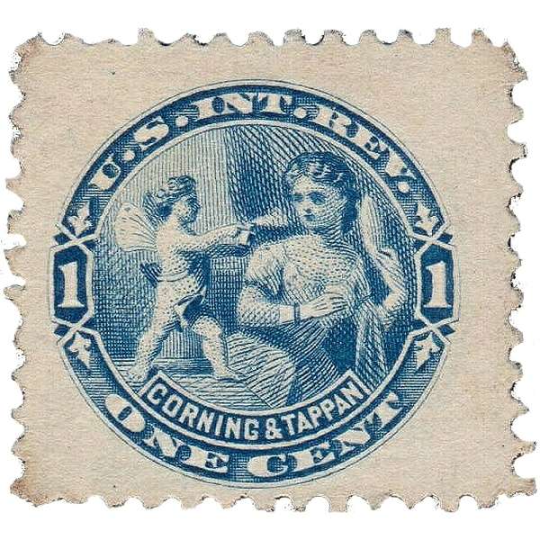 تمبر یادگاری مدل مهر نخورده مالیاتی سال 1878 کد RT4d