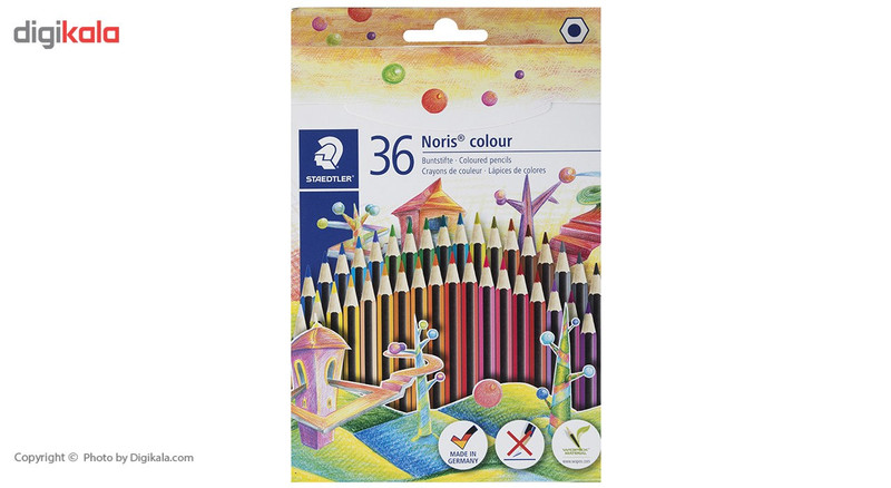 مداد رنگی 36 رنگ استدلر مدل Noris Colour185CD36