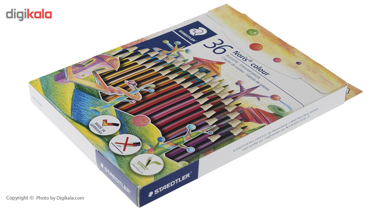 مداد رنگی 36 رنگ استدلر مدلNoris Colour185CD36