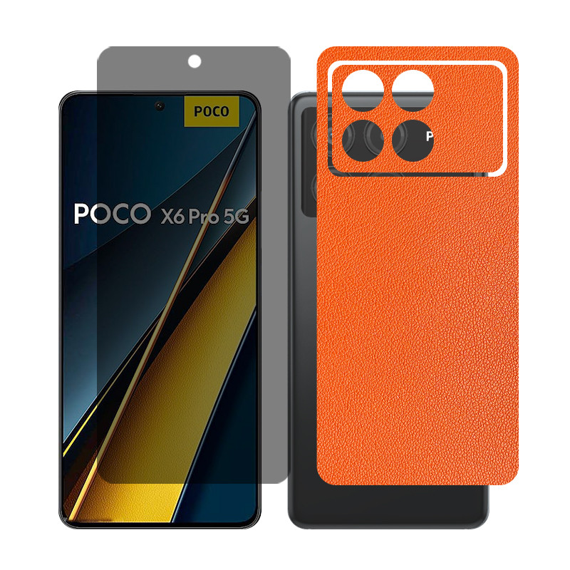 محافظ صفحه نمایش حریم شخصی گلس مدل Together مناسب برای گوشی موبایل شیائومی Poco X6 Pro به همراه برچسب پوششی