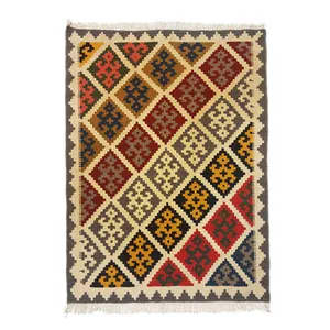 گلیم دستبافت یک و نیم متری طرح الوان کد1501007