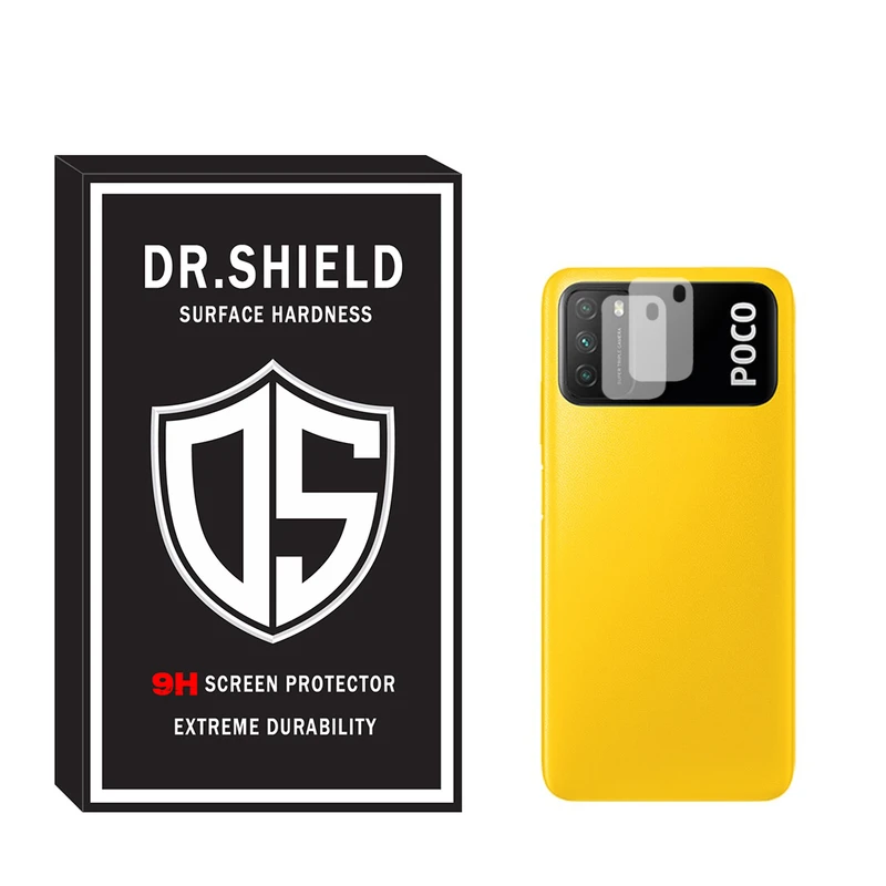 محافظ لنز دوربین دکتر شیلد مدل LNZDR مناسب برای گوشی موبایل شیائومی Poco M3 بسته دو عددی