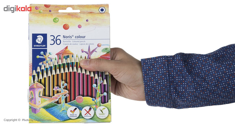 مداد رنگی 36 رنگ استدلر مدل Noris Colour185CD36